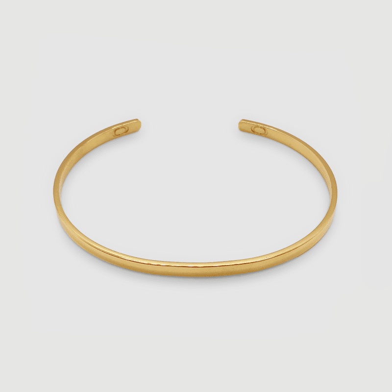 Bangle3MM Front Gold