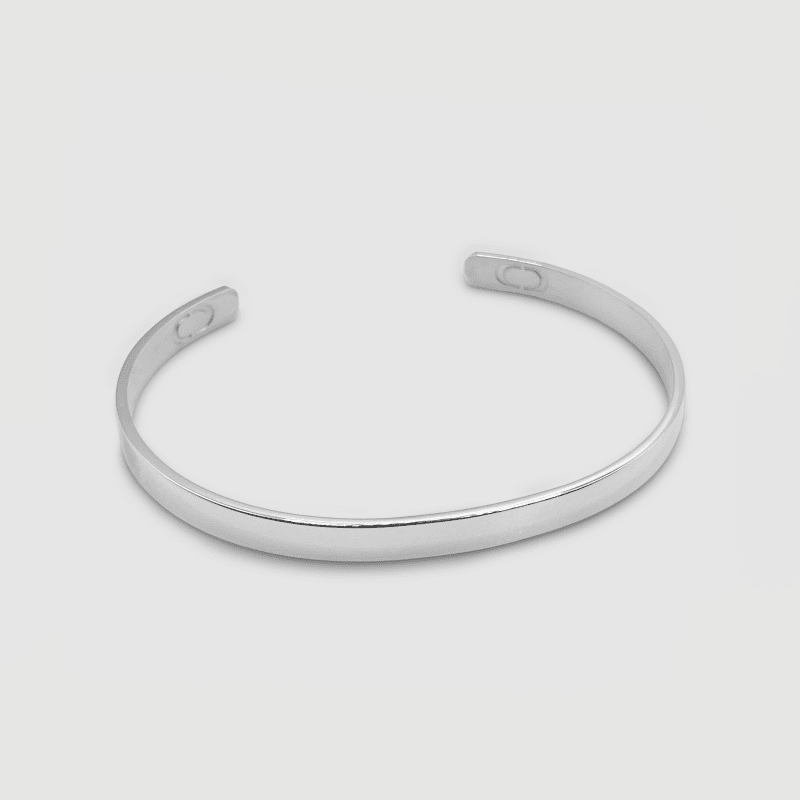 Bangle5MM SideAngle Silver