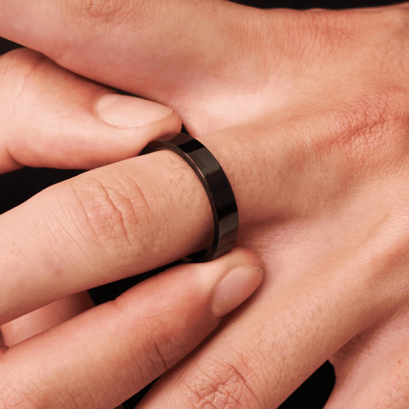 FlatBandRing Black