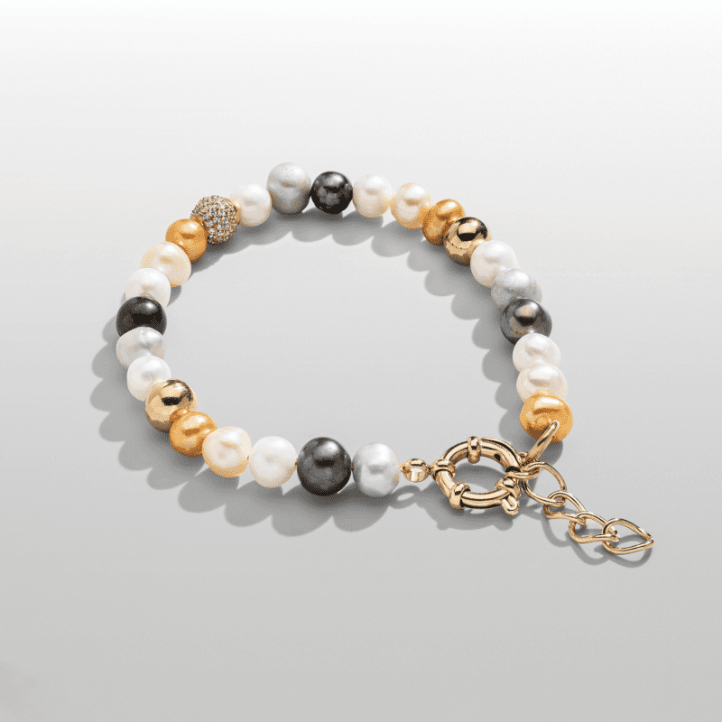 RoccoRealPearlBracelet Gold