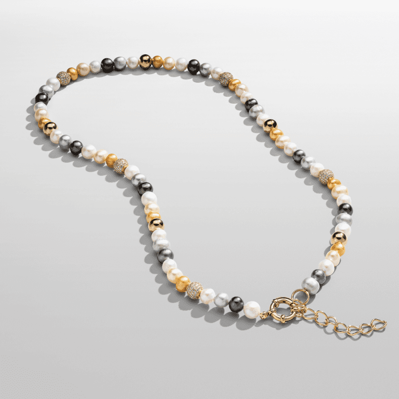 RoccoRealPearlNecklace Gold