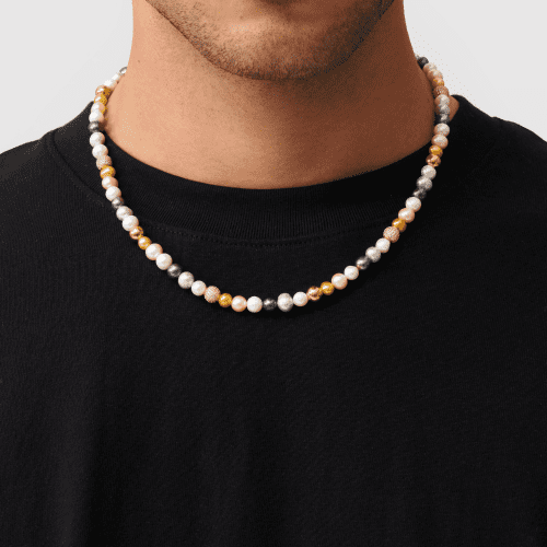 RoccoRealPearlNecklace Gold Front