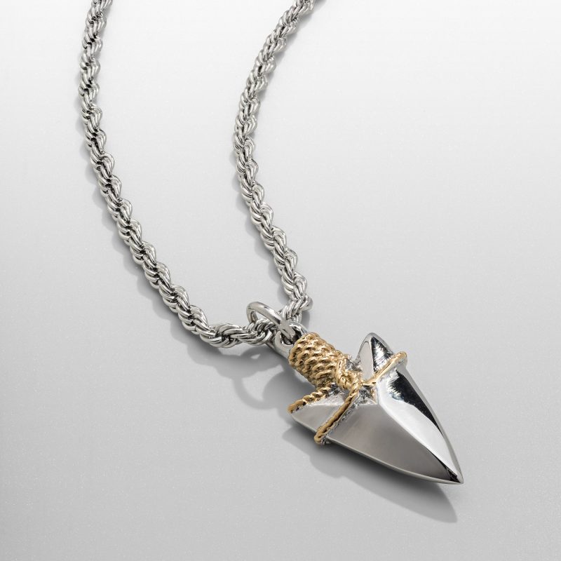 arrow pendant silver